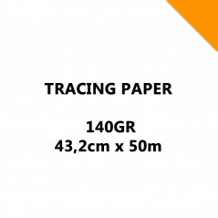 TRACING PAPER 140GR 0,432X50M