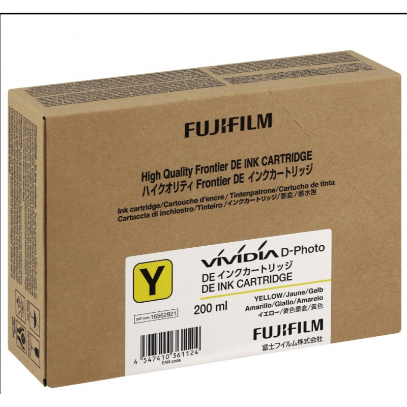 Cartuccia Yellow 200ml per Fuji DE100